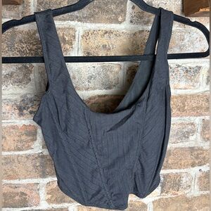 No Boundaries Black Corset Style Top
